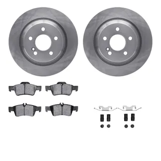 R1 Concepts WFWH1-63113 E- Line Series Brake Rotor W/ Ceramic Brake Pads & Hdw